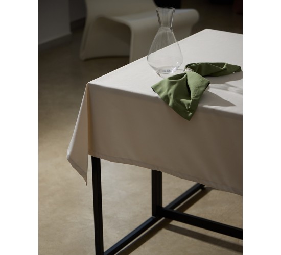 Μονόχρωμο Τραπεζομάντηλο Super Soft Julien σε 6 Αποχρώσεις 12 ατόμων Μπεζ