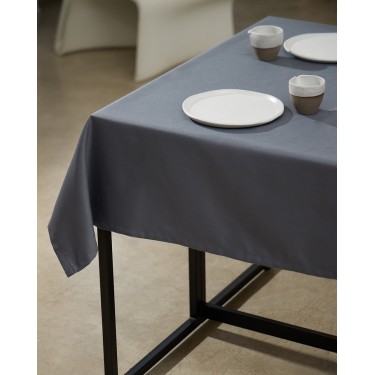 Μονόχρωμο Τραπεζομάντηλο Super Soft Julien σε 6 Αποχρώσεις 6 ατόμων Ανθρακί