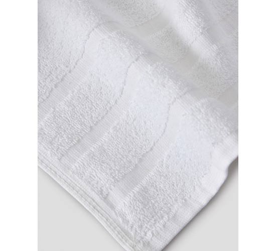 Βαμβακερή Λευκή Ξενοδοχειακή Πετσέτα Raya 500gsm Μπάνιου | 70x140cm Άσπρο