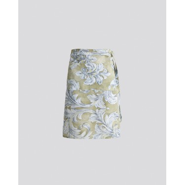 Εμπριμέ Ποδιά Μέσης με Τσέπη Prato Μέσης Πράσινο