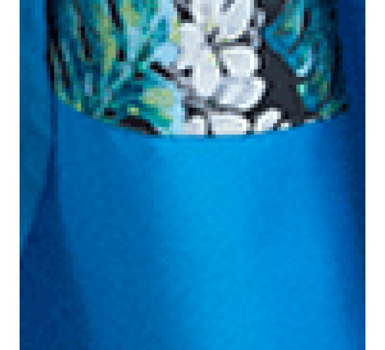 Τιρκουάζ Ποδιά Μπούστο με Εμπριμέ Τσέπη Monaco Μπούστο (65x95cm)