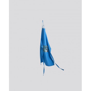 Τιρκουάζ Ποδιά Μπούστο με Εμπριμέ Τσέπη Monaco Μπούστο (65x95cm)