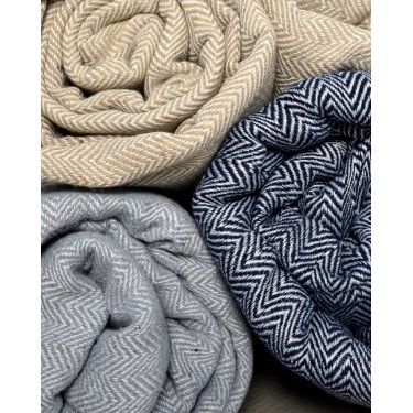 Chevron Ποτηρόπανο Carpe Diem 55x65cm One Size (55x65cm) Μπλε Σκούρο