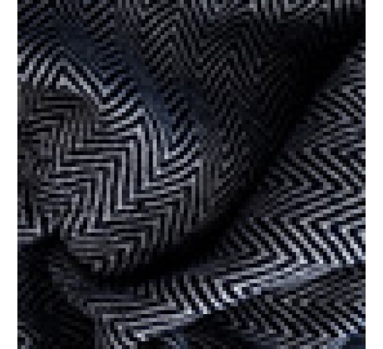 Chevron Ποτηρόπανο Carpe Diem 55x65cm One Size (55x65cm) Μπλε Σκούρο