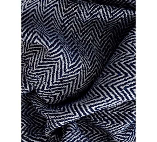 Chevron Ποτηρόπανο Carpe Diem 55x65cm One Size (55x65cm) Μπλε Σκούρο