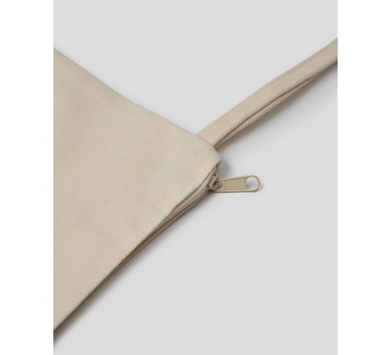 Εκρού Υφασμάτινο Νεσεσέρ Καραβόπανο με Φερμουάρ Dutch 35x12cm Εκρού