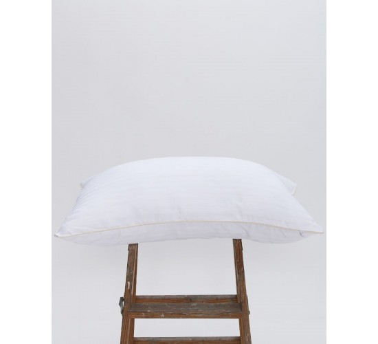 Σκληρό Μαξιλάρι Ύπνου με Μπεζ Ρέλι Studio 900gr 50x70cm 50x70cm Άσπρο