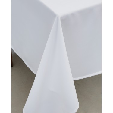 Μονόχρωμο Τραπεζομάντηλο Monaco σε 14 Αποχρώσεις. 4 ατόμων | 125x125cm Άσπρο