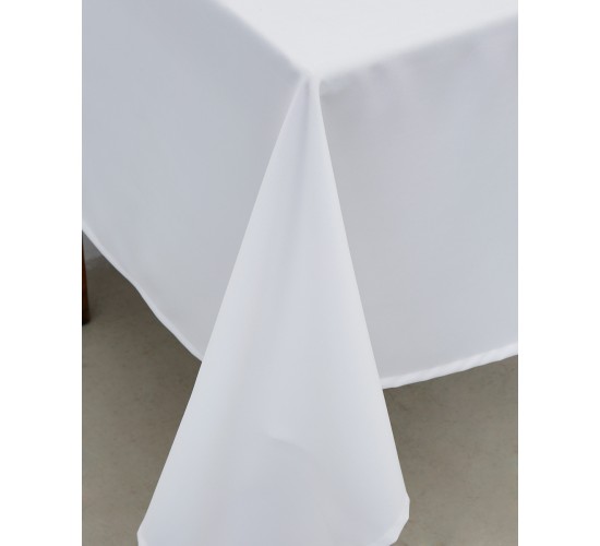 Μονόχρωμο Τραπεζομάντηλο Monaco σε 14 Αποχρώσεις. 4 ατόμων | 125x125cm Άσπρο