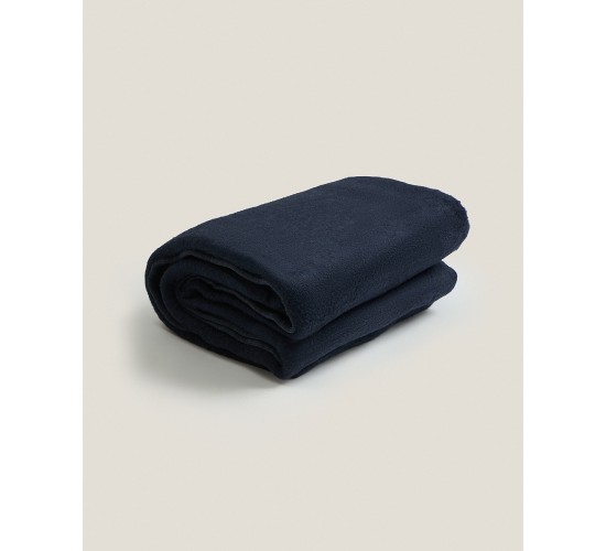 Μονόχρωμη Κουβέρτα Vermio σε 2 Διαστάσεις Υπέρδιπλη | 200x220cm Μπλε Σκούρο