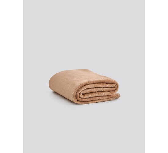 Μονόχρωμη Κουβέρτα Vermio σε 2 Διαστάσεις Υπέρδιπλη (220x240cm) Γκρι - Μπεζ
