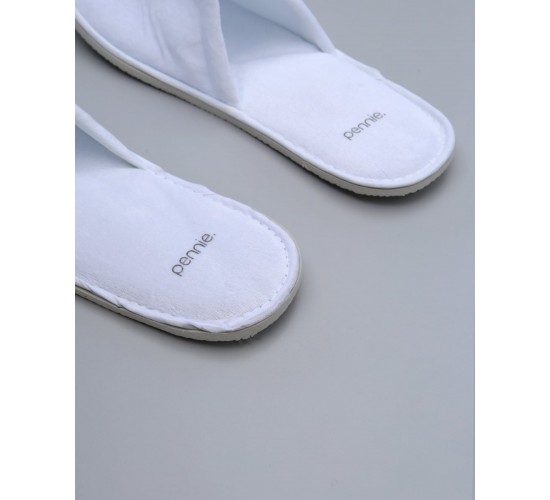 Χειμερινές Κλειστές Λευκές Βελουτέ Παντόφλες με Κορδόνι Lana σε 3 Μεγέθη Kids Άσπρο