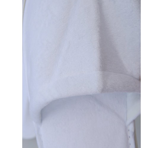 Χειμερινές Κλειστές Λευκές Βελουτέ Παντόφλες με Κορδόνι Lana σε 3 Μεγέθη Kids Άσπρο