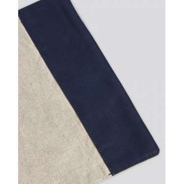 Μπεζ Σουπλά με Χρωματιστή Φάσα Nudu 22x40cm σε 2 Αποχρώσεις One Size (22x40cm) Μπλε Σκούρο