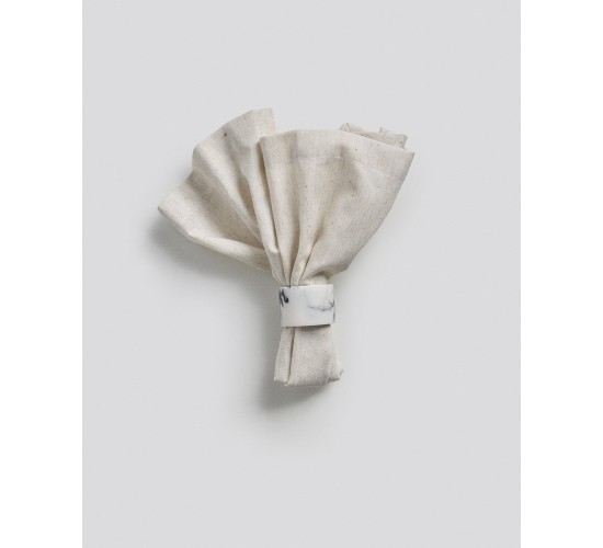 Μονόχρωμη Πετσέτα Φαγητού Γαλλική Γωνία Zelina 50x50cm 50x50cm Natural