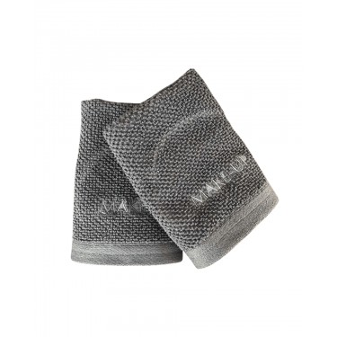 Βαμβακερή Vat Δίκλωνη Πετσέτα με Κέντημα Make-Up Sorra 600gsm Λαβέτα | 30x30cm Ανθρακί