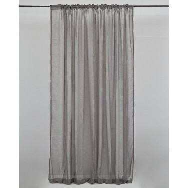 Έτοιμη Ραμμένη Κουρτίνα Γάζα Beatrix σε 6 αποχρώσεις Φαρδύ Φύλλο (240x320cm) Γκρι