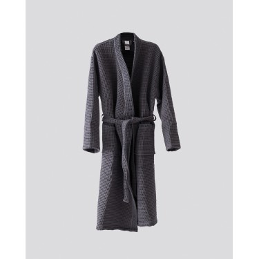 Unisex Ανθρακί Βαμβακερό Πικέ Μπουρνούζι Arena Medium Ανθρακί