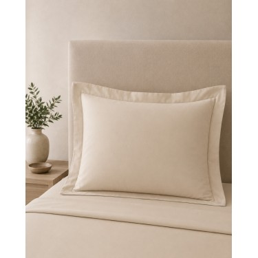 Βαμβακερή Oxford Μαξιλαροθήκη Περκάλι Indanthrene Dye Lodge 52x72 5cm 52x72 5cm Μπεζ