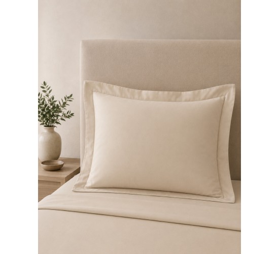 Βαμβακερή Oxford Μαξιλαροθήκη Περκάλι Indanthrene Dye Lodge 52x72 5cm 52x72 5cm Μπεζ