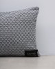 Διακοσμητική μαξιλαροθήκη San Salvador με κυψελωτό σχέδιο 35x45cm Γκρι