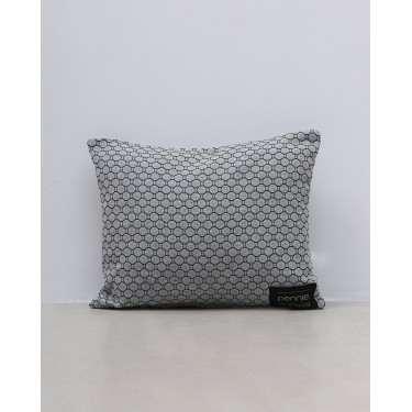 Διακοσμητική μαξιλαροθήκη San Salvador με κυψελωτό σχέδιο 35x45cm Γκρι