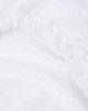 Ξενοδοχειακό Λευκό Βαμβακοσατέν Σεντόνι με Λάστιχο Redon Μονή (100x200 28cm) Άσπρο