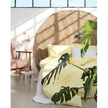 Πλεκτό χαλάκι Trecase Διάμετρος 200cm Μπεζ