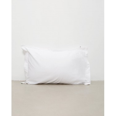 Ξενοδοχειακή Βαμβακερή Μαξιλαροθήκη Oxford 3 Πλευρές Με Ρέλι Denise 50x70 5cm Άσπρο