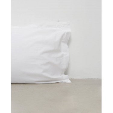 Ξενοδοχειακή Περκαλένια Μαξιλαροθήκη Oxford 3 Πλευρές Pallas 50x70 5cm Άσπρο