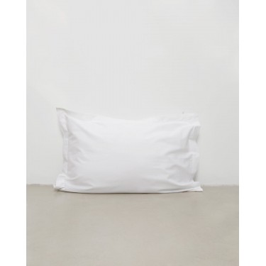 Ξενοδοχειακή Περκαλένια Μαξιλαροθήκη Oxford 3 Πλευρές Pallas 50x70 5cm Άσπρο