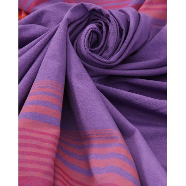 Τραπεζομάντηλο Stafili με σχέδιο σταφύλια 2 ατόμων (85x85cm) Λιλά