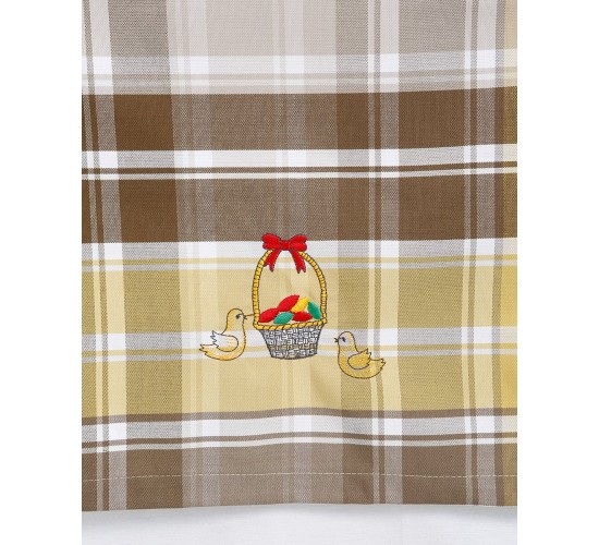 Καρώ Τραβέρσα Κέντημα Καλάθι 40x180cm Soho Τραβέρσα (40x180cm) Μπεζ