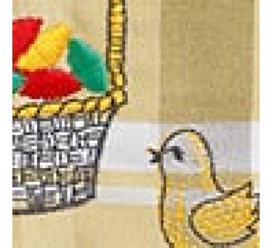 Καρώ Τραβέρσα Κέντημα Καλάθι 40x180cm Soho Τραβέρσα (40x180cm) Μπεζ