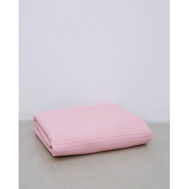 Βαμβακερή Πικέ Κουβέρτα Βρεφική Swing 130x170cm Ροζ