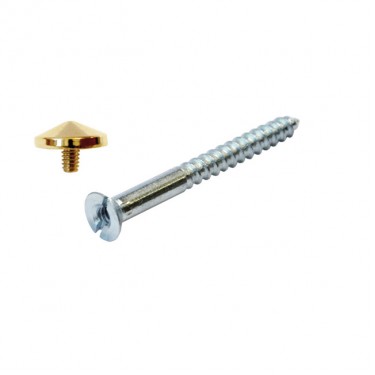 Ξυλόβιδα 45x40 Με Ορείχαλκος Διακοσμ. Καπάκι 12 4Τμχ 6153443