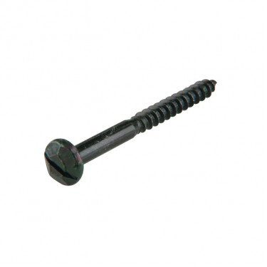 Ξυλόβιδα Με Διακοσμ. Κεφάλι 40x40 Μαύρο 4Τμχ