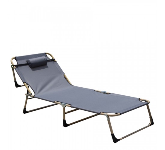 Ξαπλώστρα-Κρεβάτι Παραλίας Μέταλλο/Ύφασμα 190x75x30cm