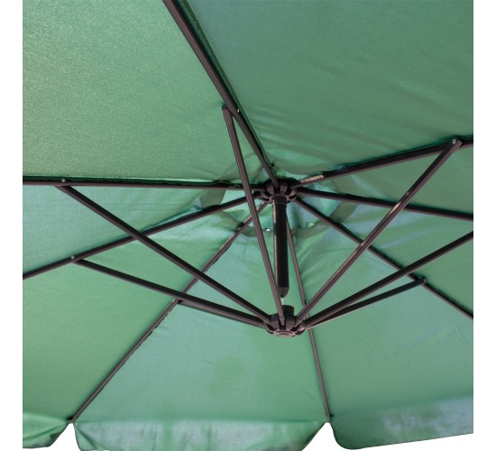 Ομπρέλα Κήπου Κυπαρισσί Μέταλλο/180D Polyester 3x3m