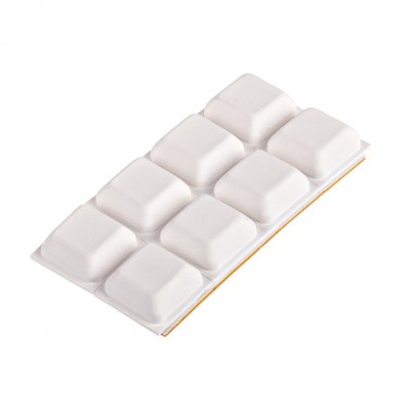 Προστατευτικό Αυτόκολλητο Λευκό 18x18x75mm 8Τμχ