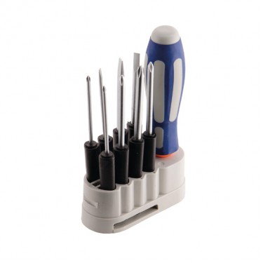 Κατσαβίδια Με Αποσπώμενο Στέλεχος PZ/SL Σετ 9τμχ