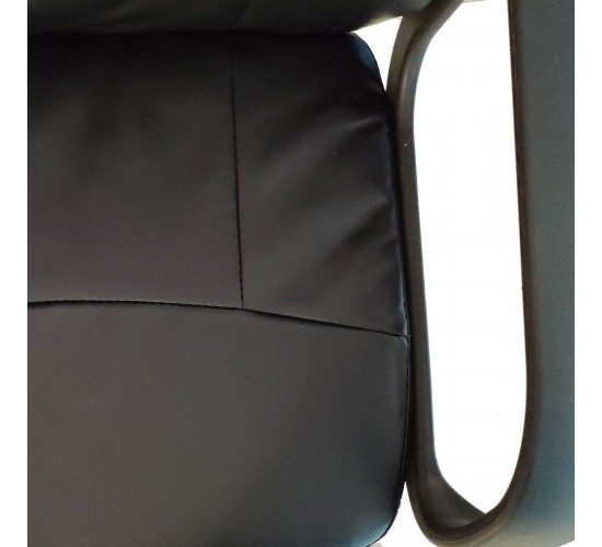 Καρέκλα Γραφείου ArteLibre ABA Μαύρο PVC 53x49x85-97cm Καρέκλα Γραφείου ArteLibre ABA Μαύρο PVC 53x49x85-97cm