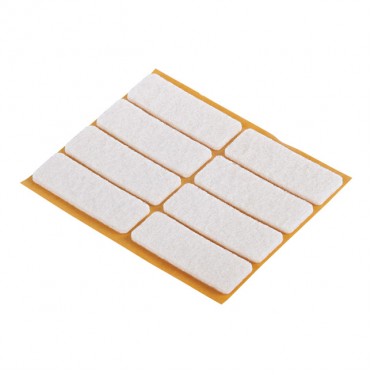 Τσοχάκια Αυτoκόλλητα Λευκό 16x44mm 8 Τμχ