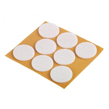 Τσοχάκια Αυτoκόλλητα Λευκό 28mm 8 Τμχ