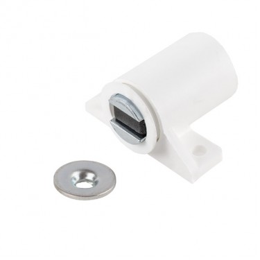 Πιαστράκι Μαγνητικό 1kg Λευκό Πλαστικό Βιδωτή Βάση