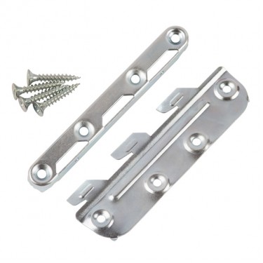 Σετ Συνδέσμων Για Σκελετό Κρεβατιού Επιψευδαργυρωμένο 130mm