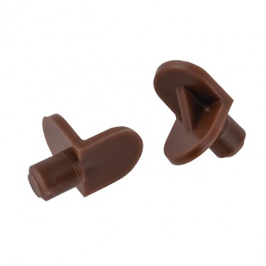 Στήριγμα Ραφιού Φ6mm Καφέ Πλαστικό