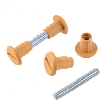 Βίδα Σύνδεσης M6x26-31mm Ατσάλι/Πλαστικό Καφέ Ανοικτό