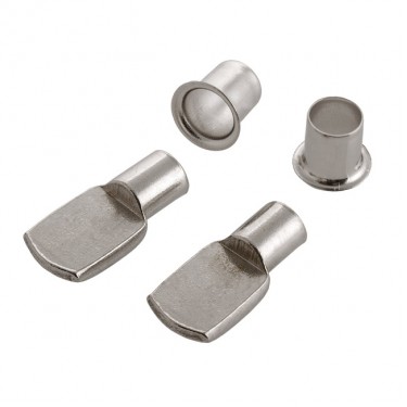 Στήριγμα Ραφιού Φ7mm Χρωμέ Με Μπουλόνι Φ8mm