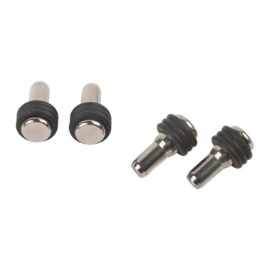 Στήριγμα Ραφιού Φ3mm Μέταλλο   Λάστιχο Μαύρο Για Γυαλί